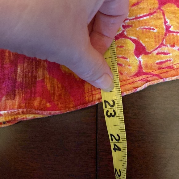 Anthropologie Pilcro Shirt Womens sz. L Pink Floral Pintuck Short Sleeve - Picture 9 of 9